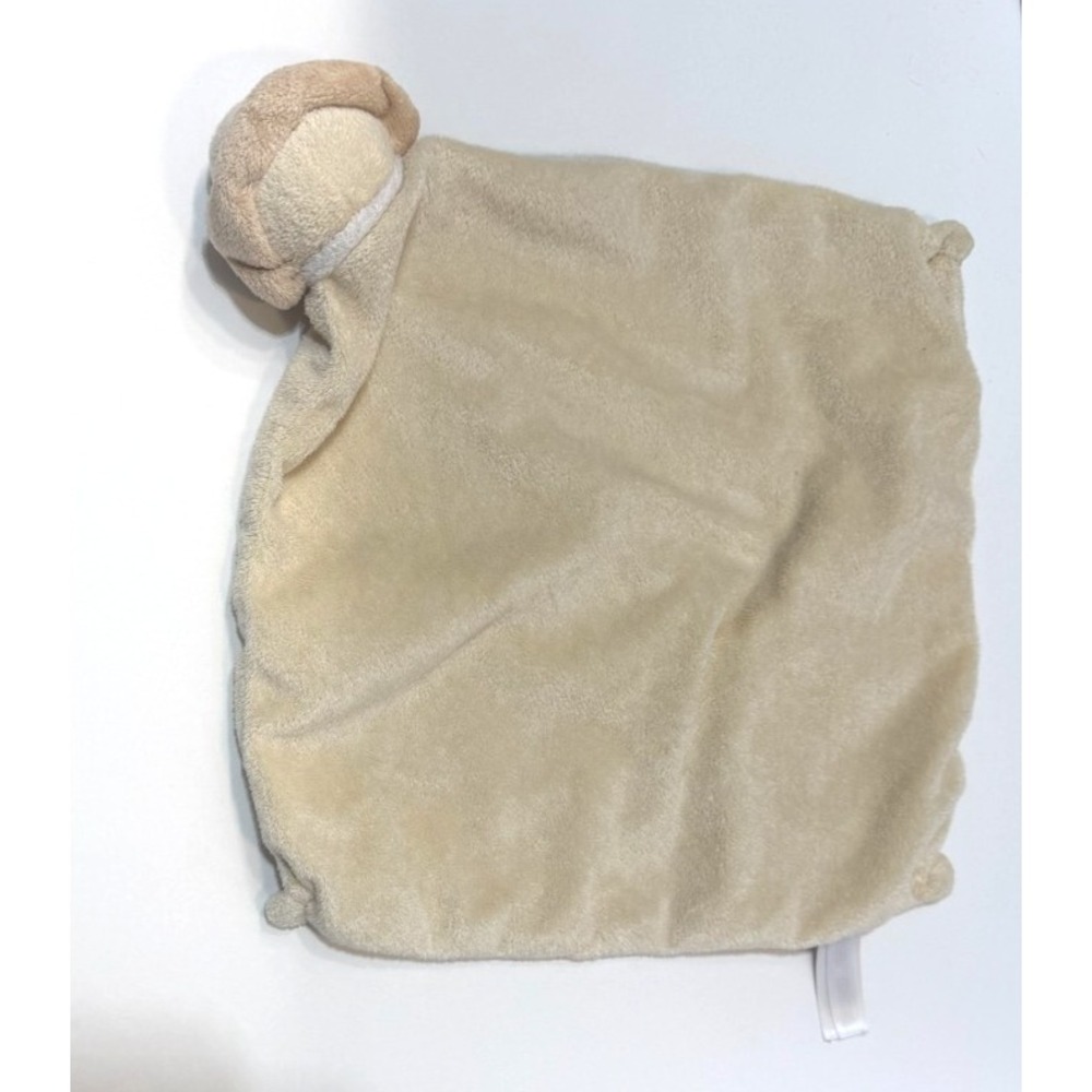 Angel Dear Baby Security Blanket Beige Tan Lion Sleeping Lovey Plush Stuffed - Picture 2 of 7